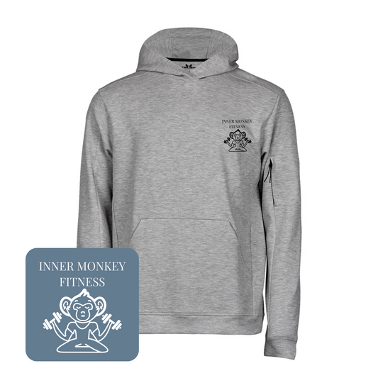 Unisex Athletic Hooded Sweatshirt (Grey)