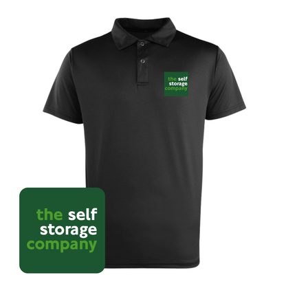 Premier Coolchecker® Stud Piqué Polo Shirt (Black)