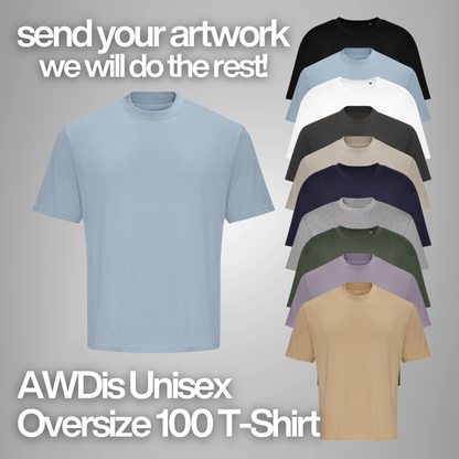 AWDis Unisex Oversize 100 T-Shirt