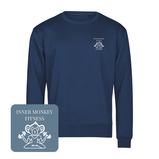 Unisex Athletic Crew Neck Sweatshirt (Navy)