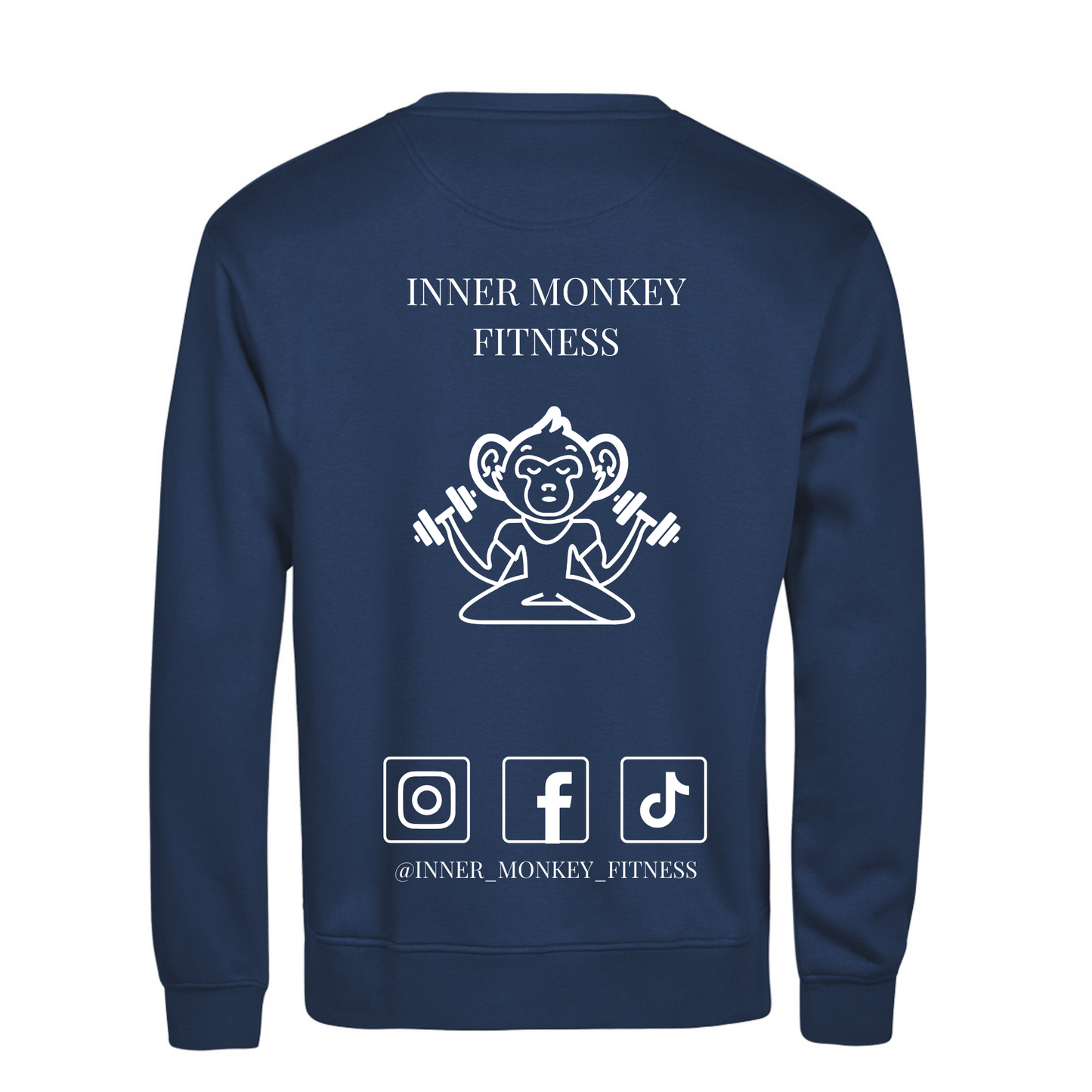 Unisex Athletic Crew Neck Sweatshirt (Navy)