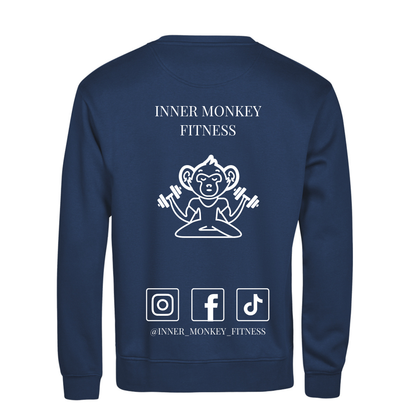 Unisex Athletic Crew Neck Sweatshirt (Navy)