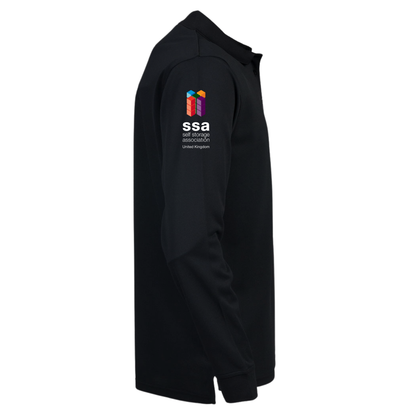 Premier Long Sleeve Coolchecker® Piqué Polo Shirt (Black)