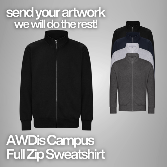 AWDis Campus Full Zip Sweatshirt