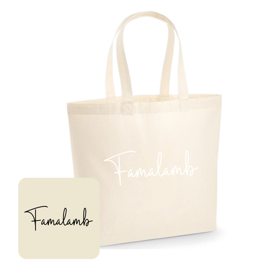 Famalamb Maxi Tote Bag