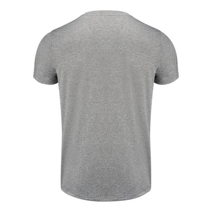 Printer Red Run Active T-Shirt (Grey Melange)