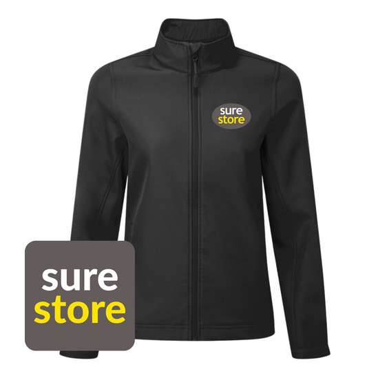 Ladies Result Core Printable Soft Shell Jacket (Black)