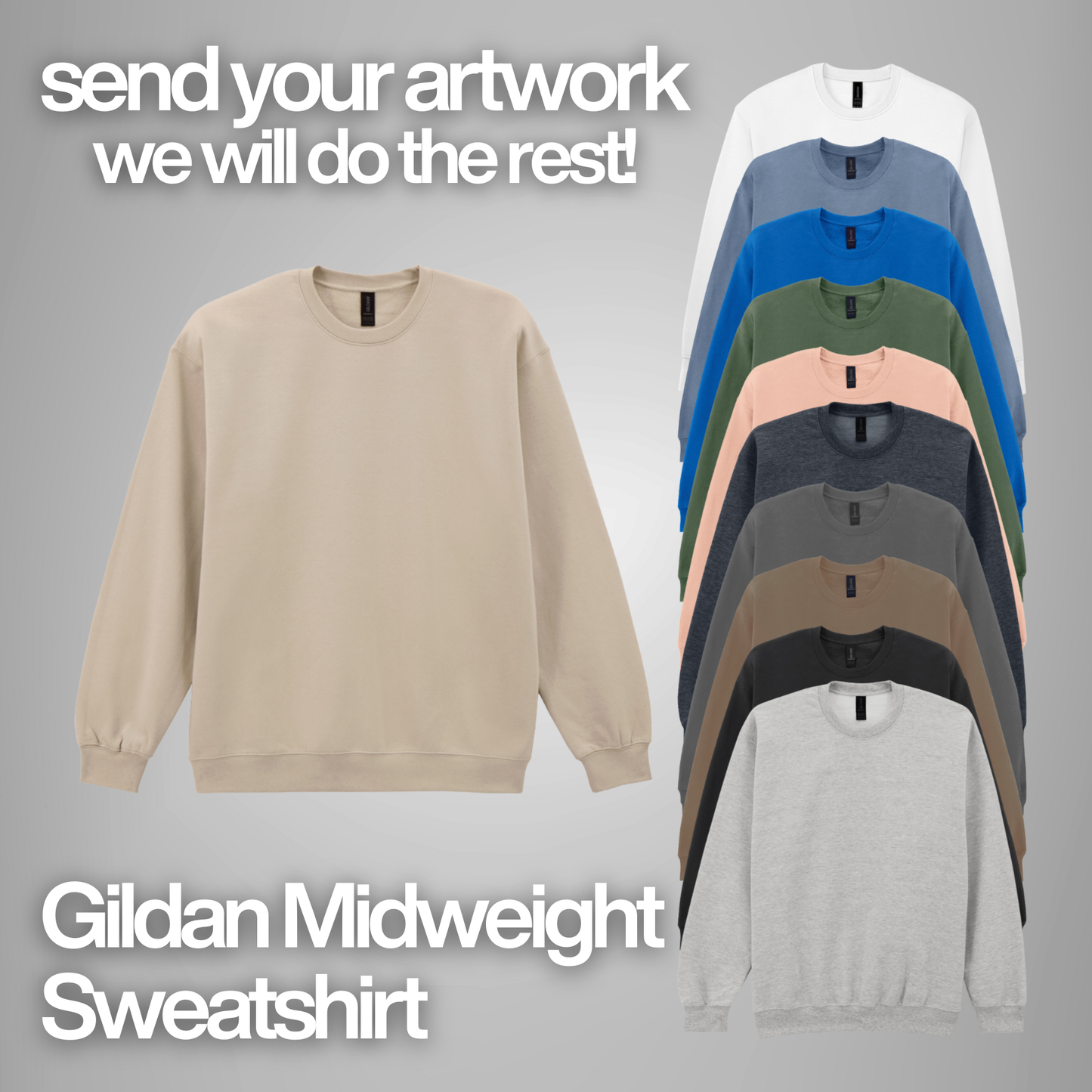 Gildan SoftStyle® Midweight Crew Neck Sweatshirt