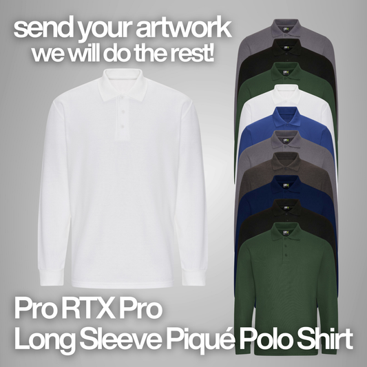 Pro RTX Pro Long Sleeve Piqué Polo Shirt