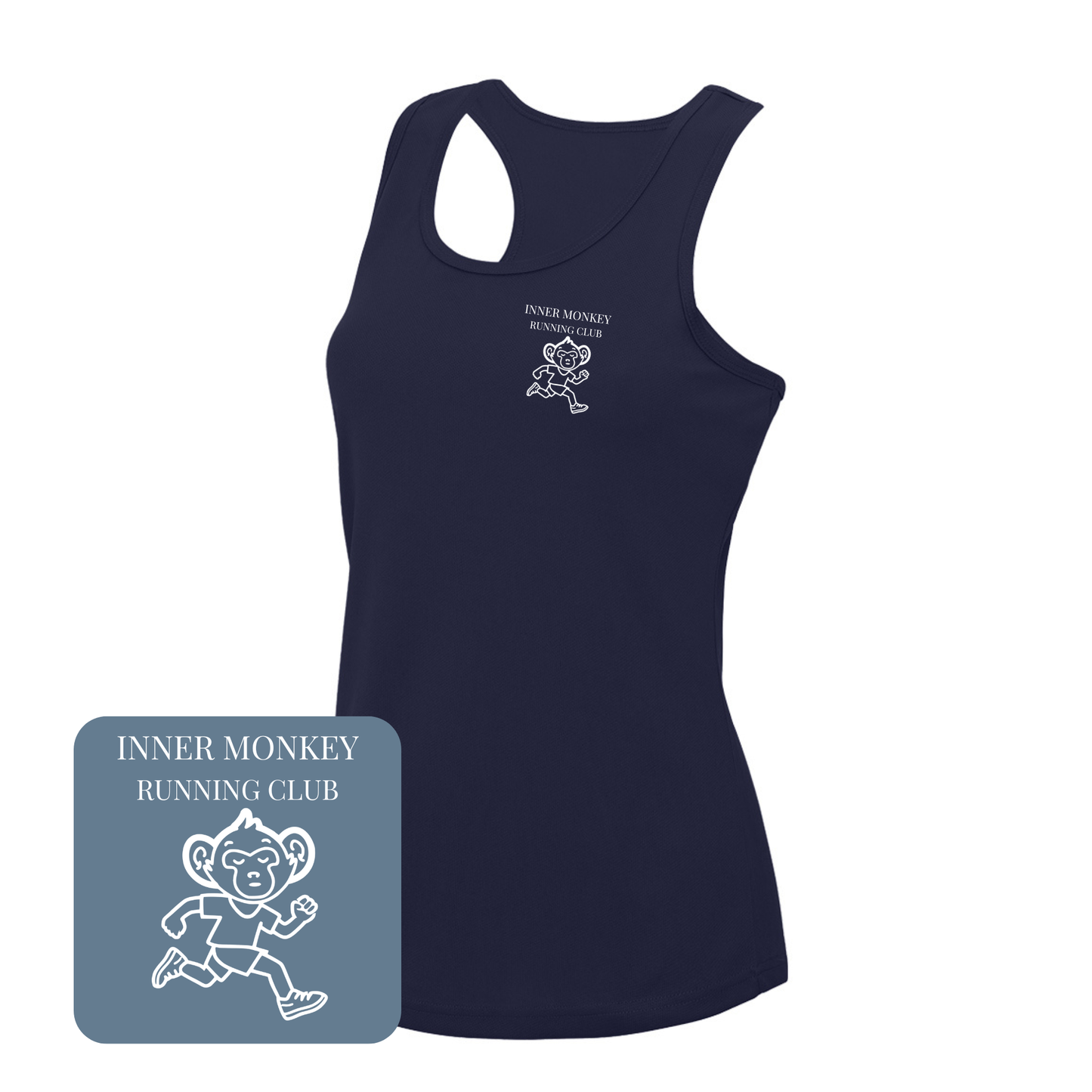 Ladies Running Club Cool Vest (Navy)