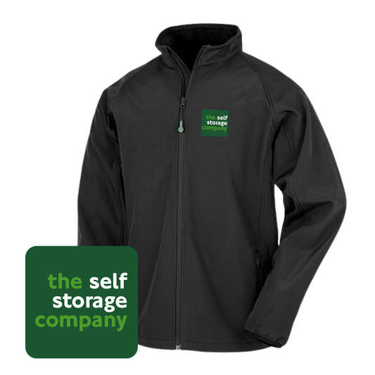 Men's Result Core Printable Soft Shell Jacket (Black)