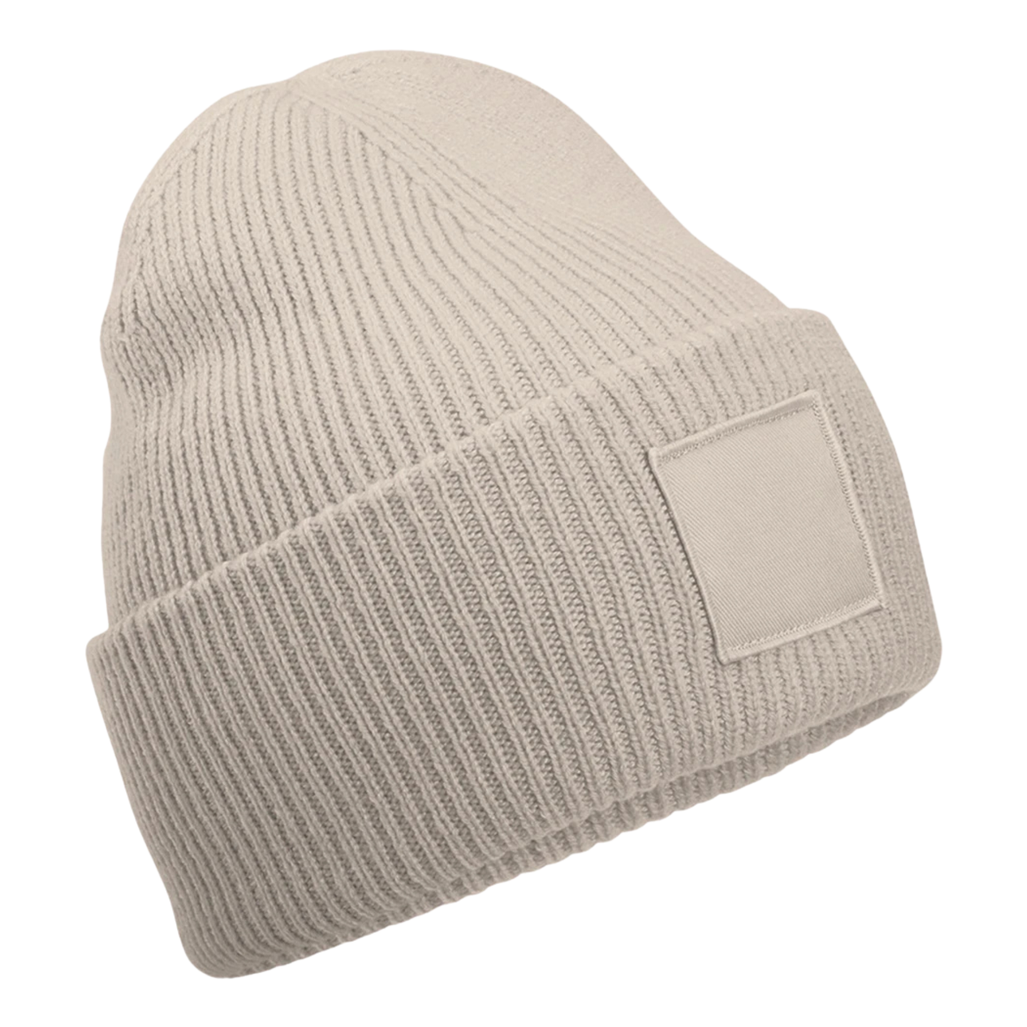 Beechfield Deep Cuff Tonal Patch Beanie