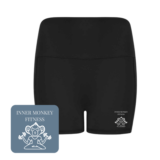 Ladies Pocket Short Leggings (Black)
