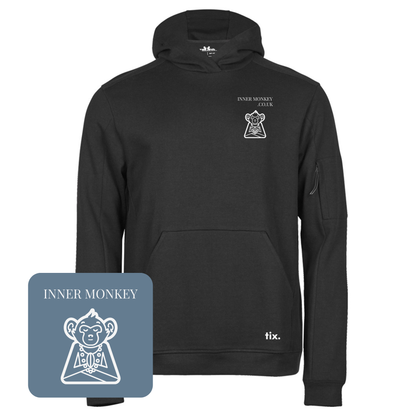 Tee Jays Athletic Hooded Sweatshirt (Black)