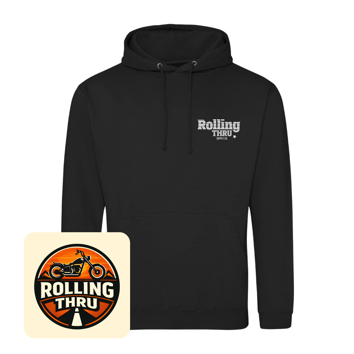Rolling Thru Hooded Sweatshirt (Black)