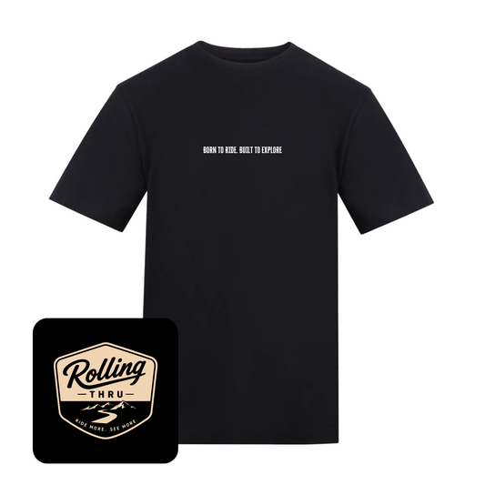 Rolling Thru Cotton T-Shirt (Black)
