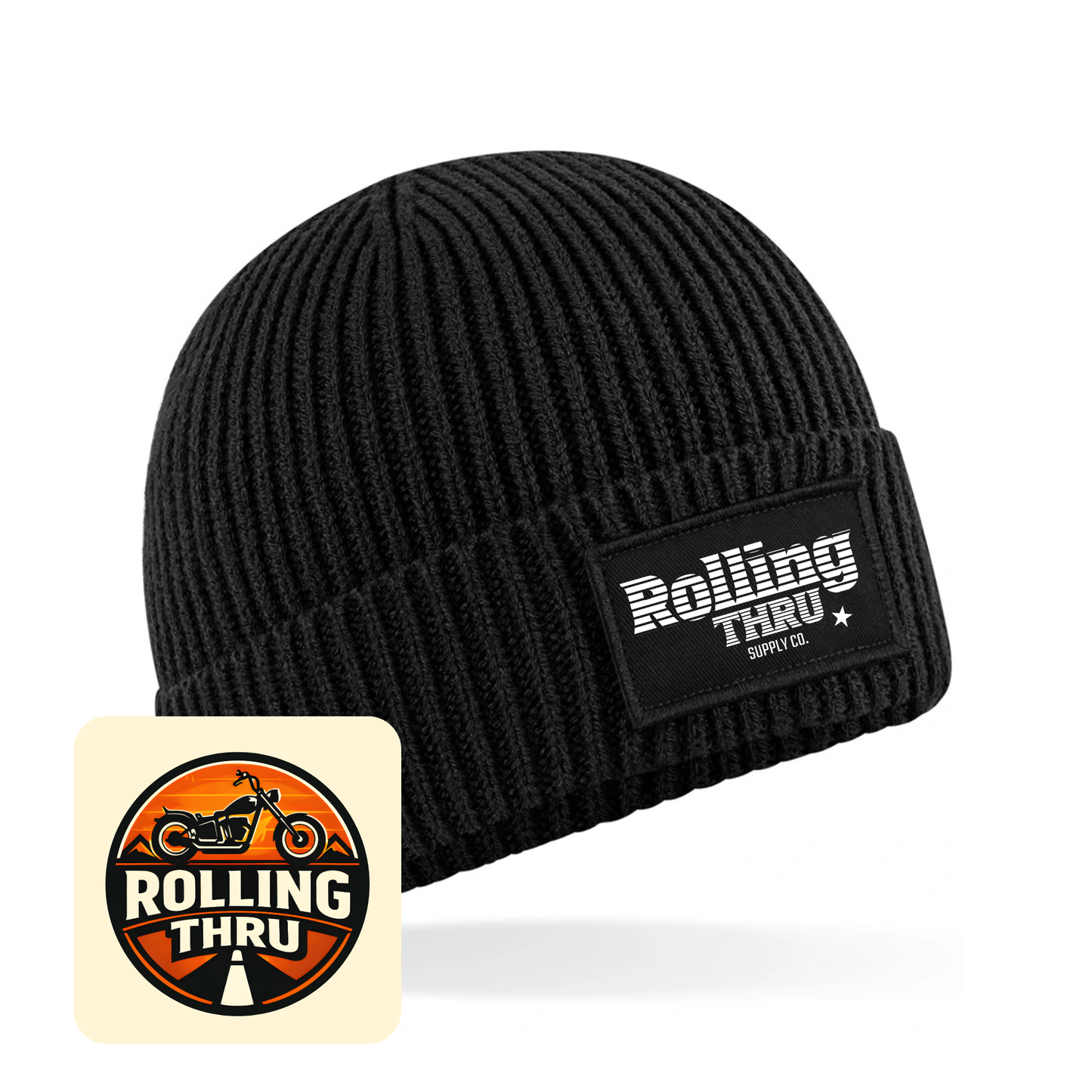 Rolling Thru Patch Beanie (Black)