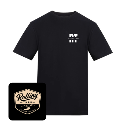 Rolling Thru Cotton T-Shirt (Black)
