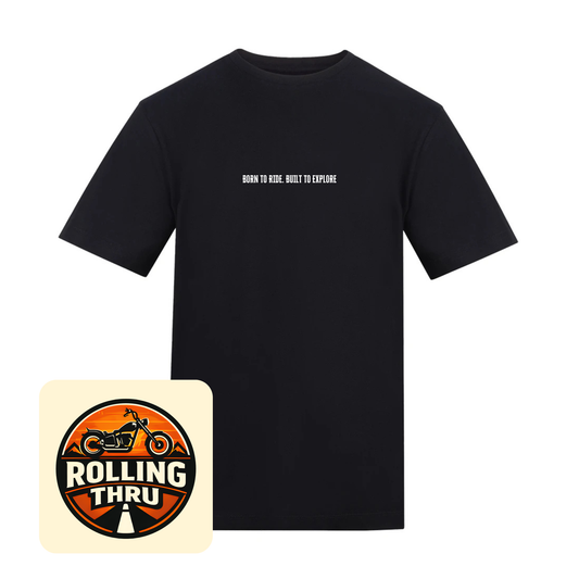 Rolling Thru Cotton T-Shirt (Black)