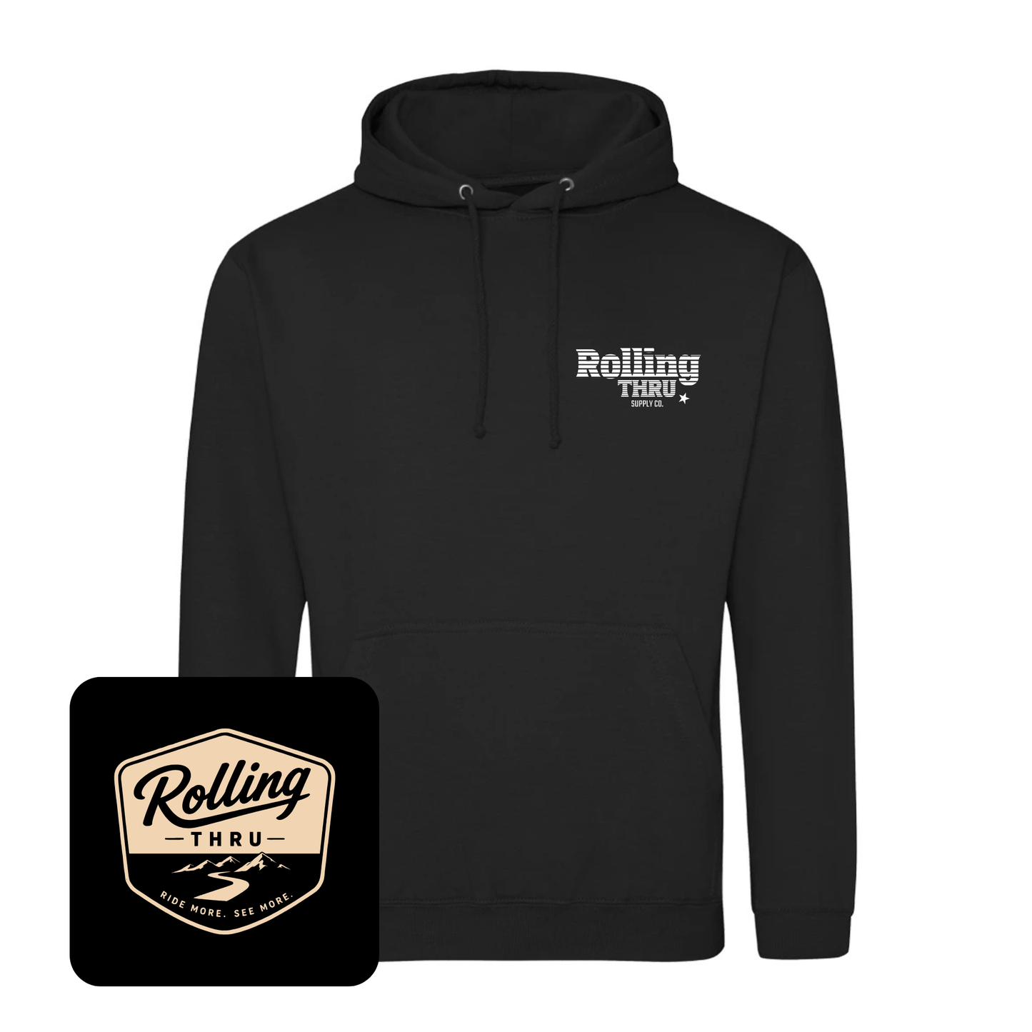 Rolling Thru Hooded Sweatshirt (Black)