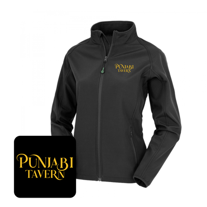 Ladies Result Core Printable Soft Shell Jacket (Black)