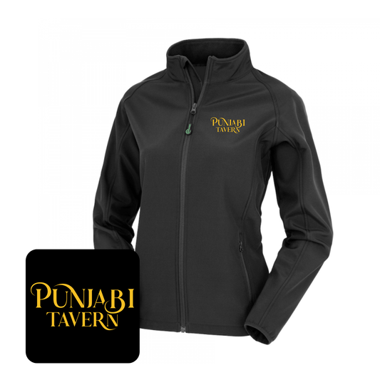 Ladies Result Core Printable Soft Shell Jacket (Black)