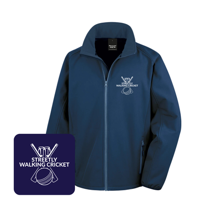 Men's Result Core Printable Soft Shell Jacket (Navy)