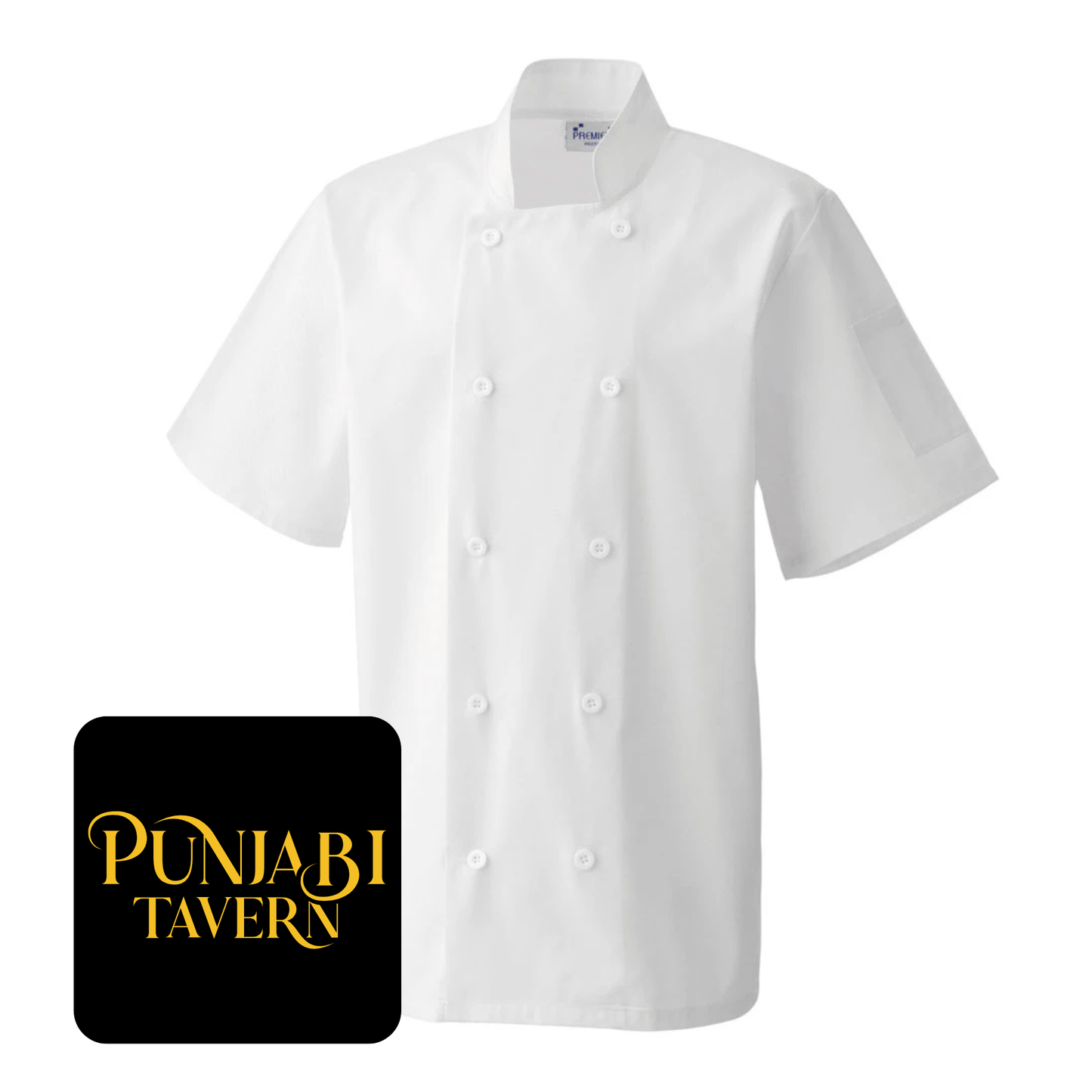 Premier Short Sleeve Chef's Jacket (White)