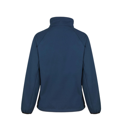 Ladies Result Core Printable Soft Shell Jacket (Navy)