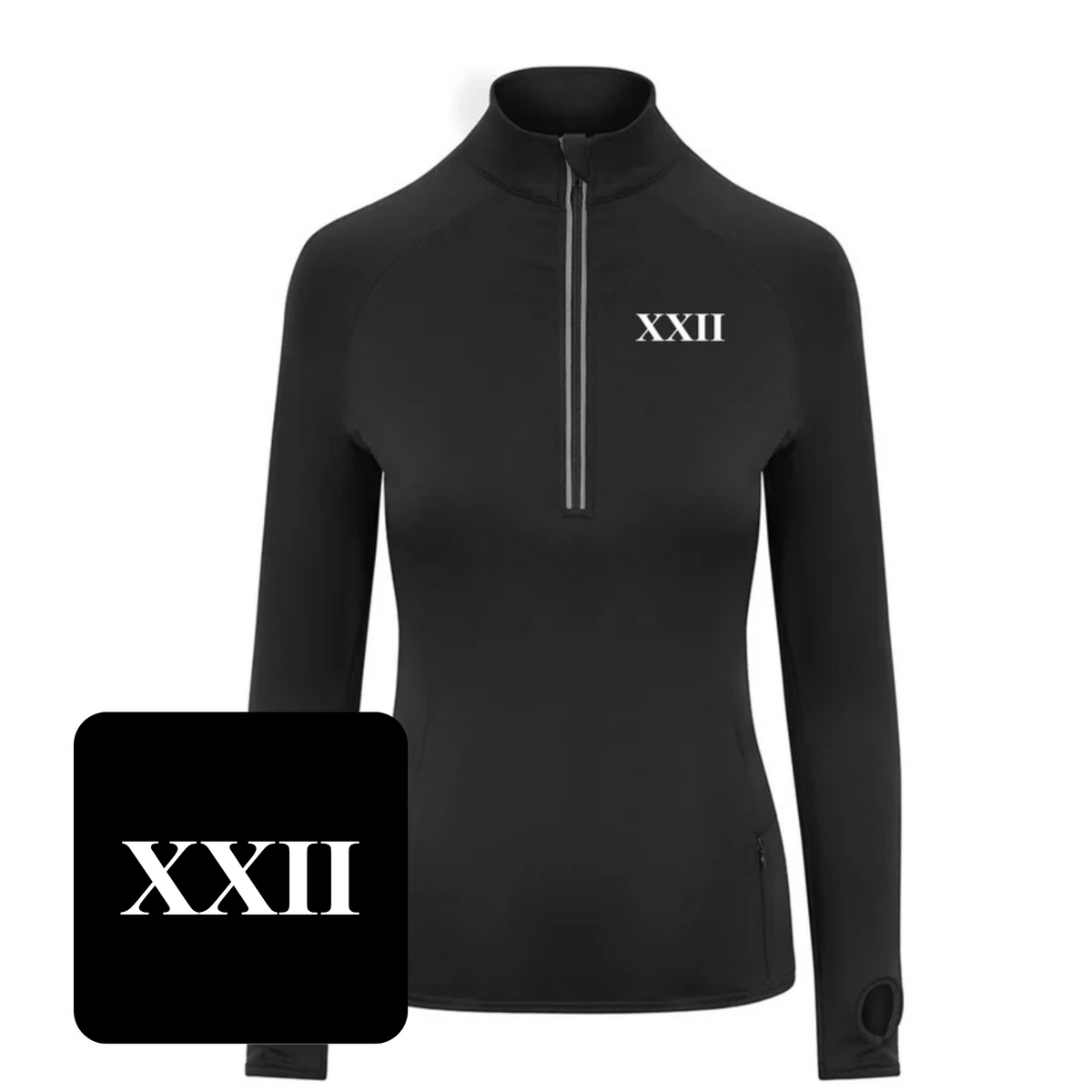 22 Signals Regiment Ladies Half Zip Top