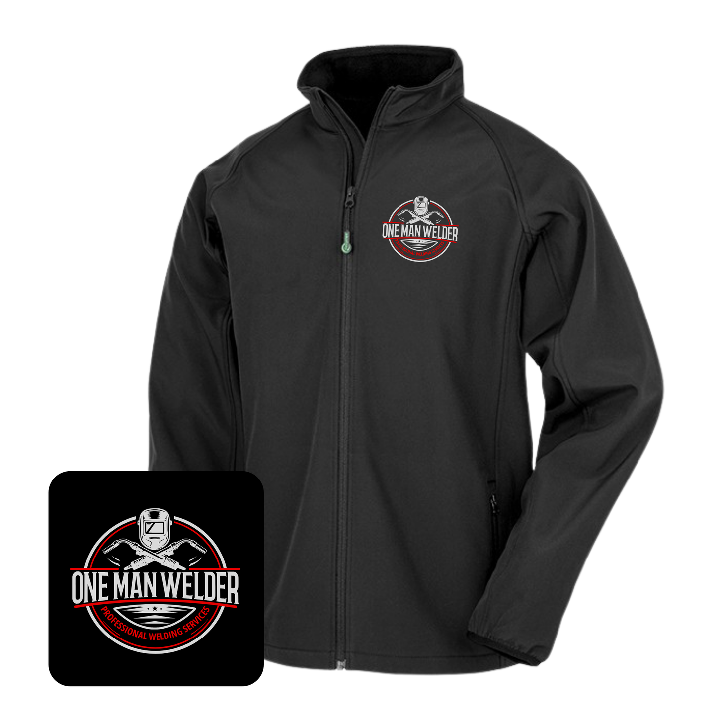 Men's Result Core Printable Soft Shell Jacket (Black)