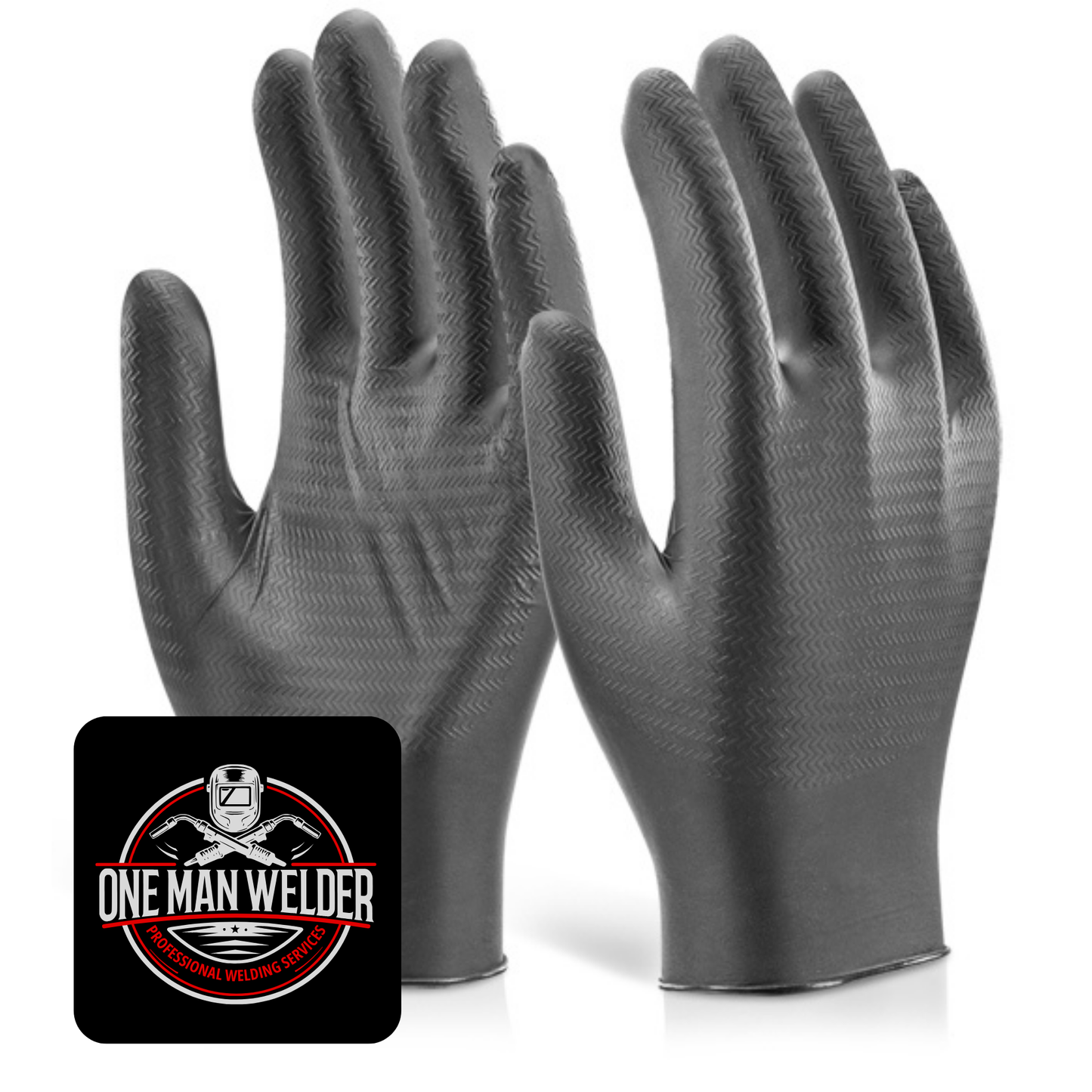 Nitrile Disposable Gripper Gloves (Box)