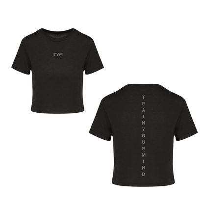 TYM Contrast Ladies Triblend Crop Top