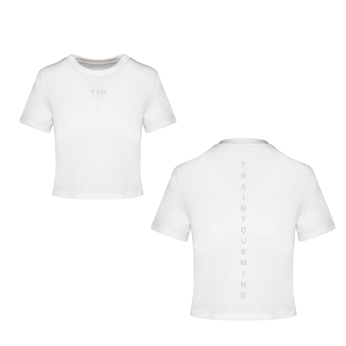 TYM Contrast Ladies Triblend Crop Top