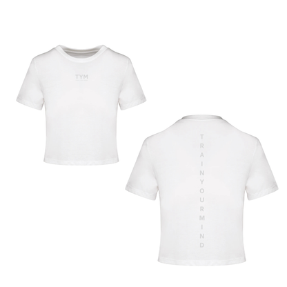 TYM Contrast Ladies Triblend Crop Top