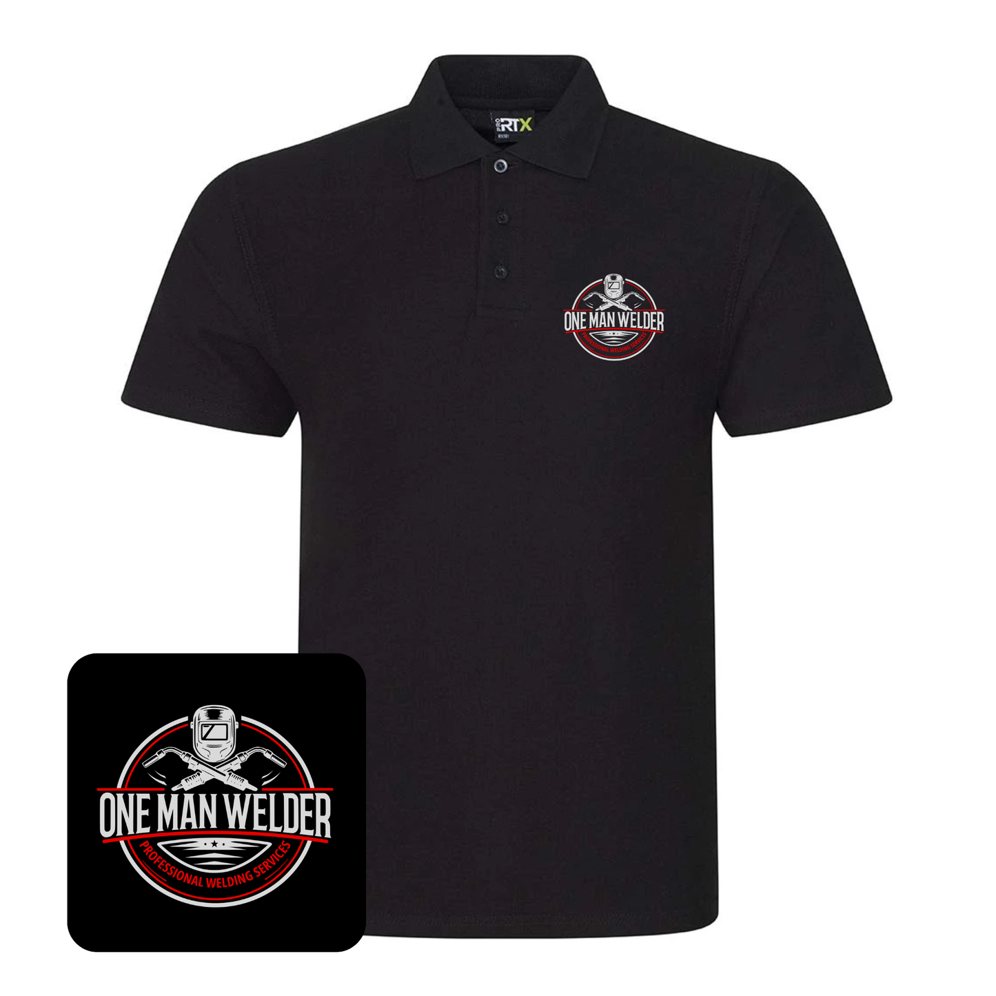 Pro RTX Pro Piqué Polo Shirt (Black)