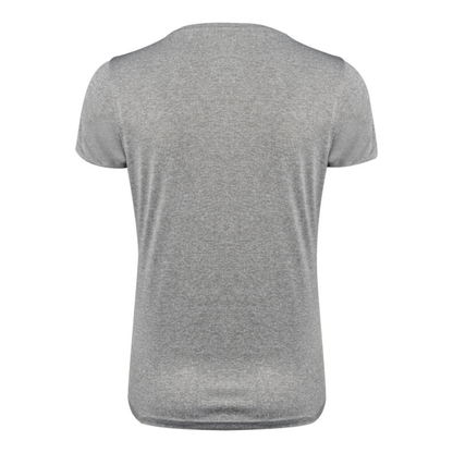 Ladies Printer Red Run Active T-Shirt (Grey Melange)