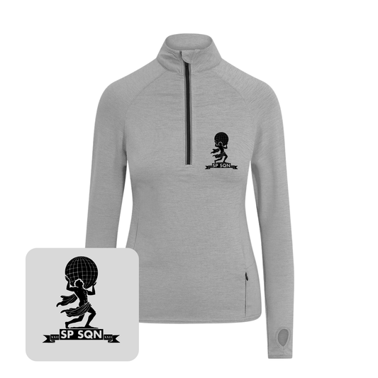 Ladies AWDis Cool-Flex™ Half Zip Top (Silver Grey)