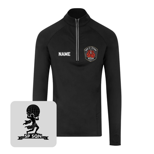 Men's AWDis Cool-Flex™ Half Zip Top (Black)