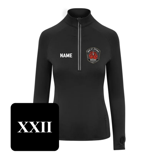 The MOD Boxing Club Ladies Half Zip Top