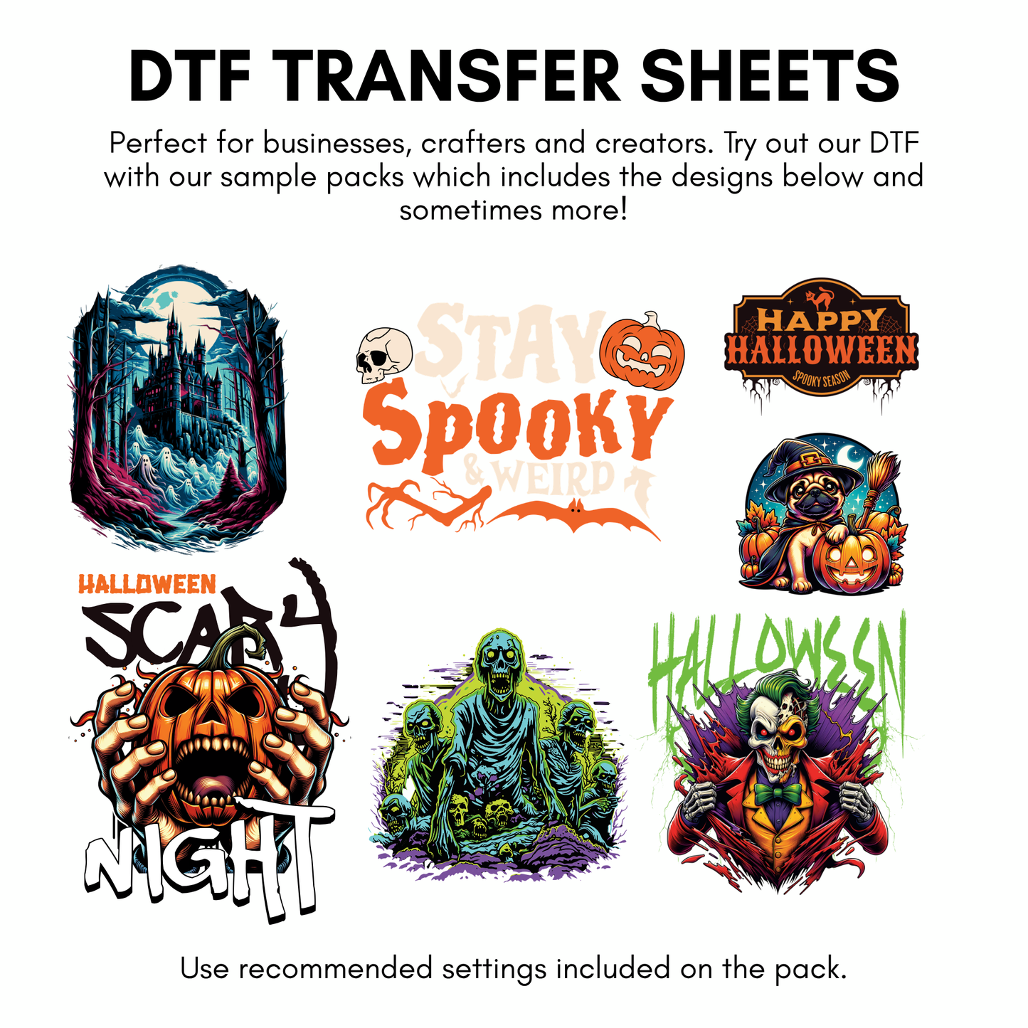 DTF Halloween Sample Pack