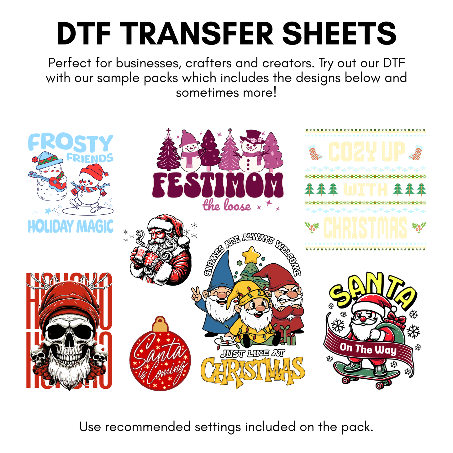 DTF Christmas Sample Pack