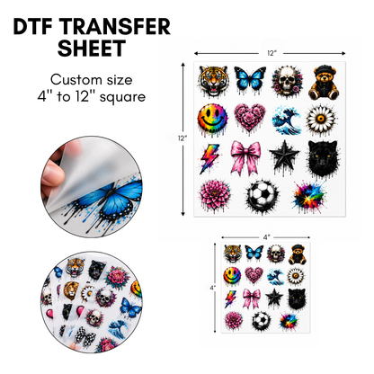 DTF Transfer Sheet Builder (Custom Size)