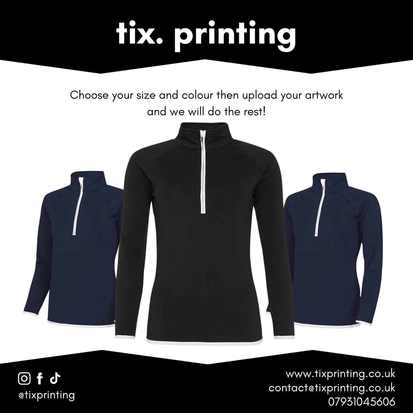 AWDis Ladies Cool Half Zip Sweat Top