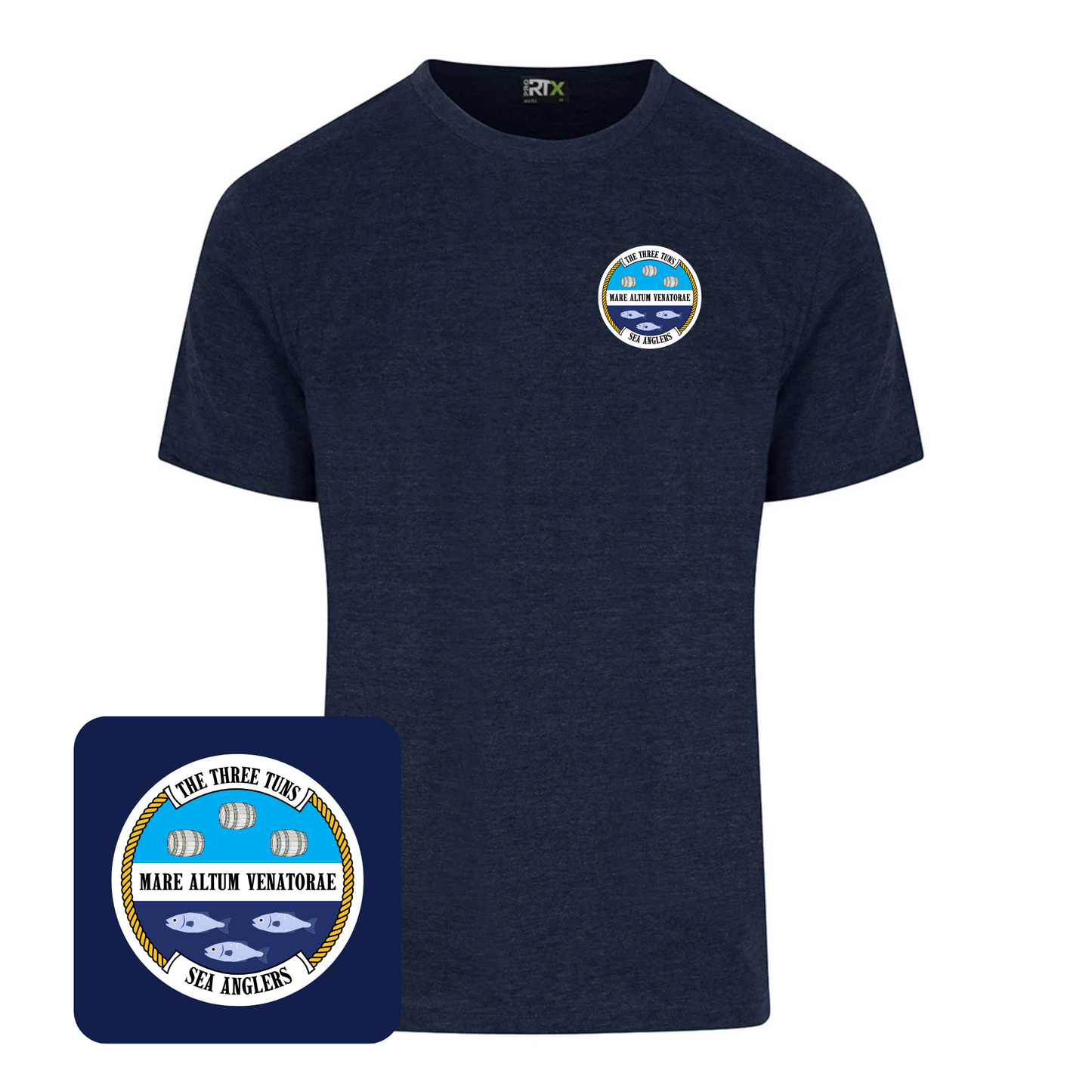 The Three Tuns Sea Anglers T-Shirt (Navy)