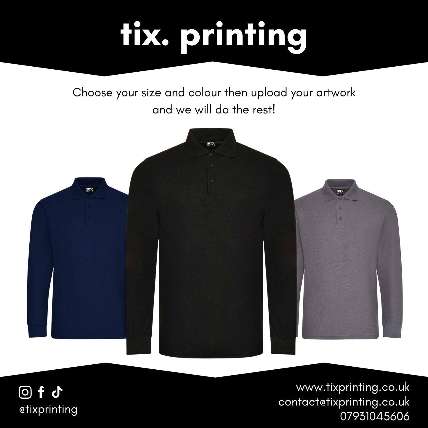Pro RTX Pro Long Sleeve Piqué Polo Shirt