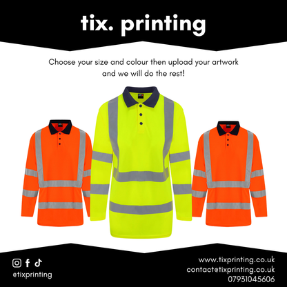 Pro RTX High Visibility Long Sleeve Polo Shirt
