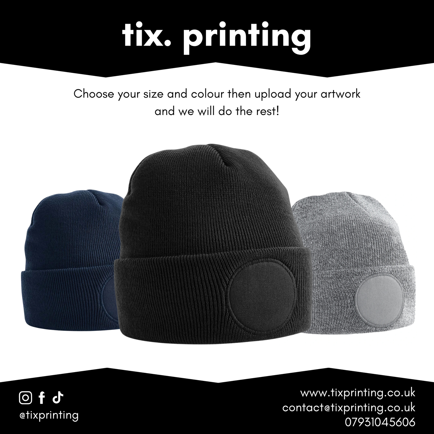 Beechfield Circular Patch Beanie