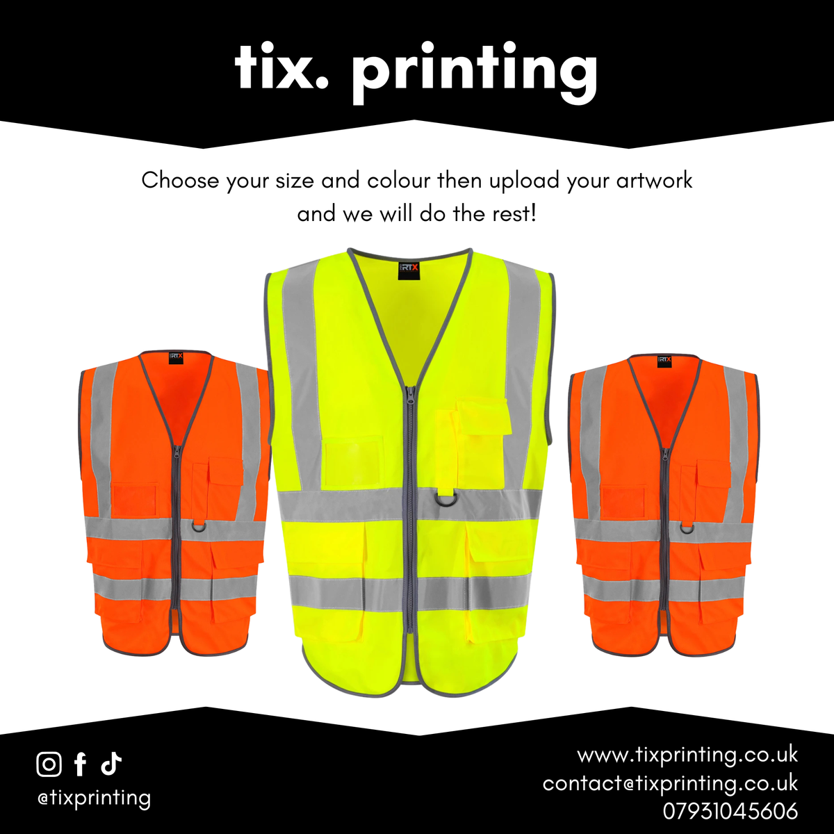 Pro RTX High Visibility Executive Waistcoat