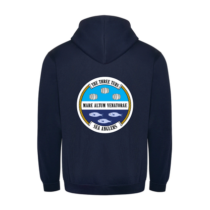 The Three Tuns Sea Anglers Zip Hoodie (Navy)
